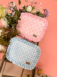 Ruffled Nylon Pouch XL