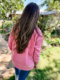 Blessed Burnout Sweatshirt - Dusty Rose