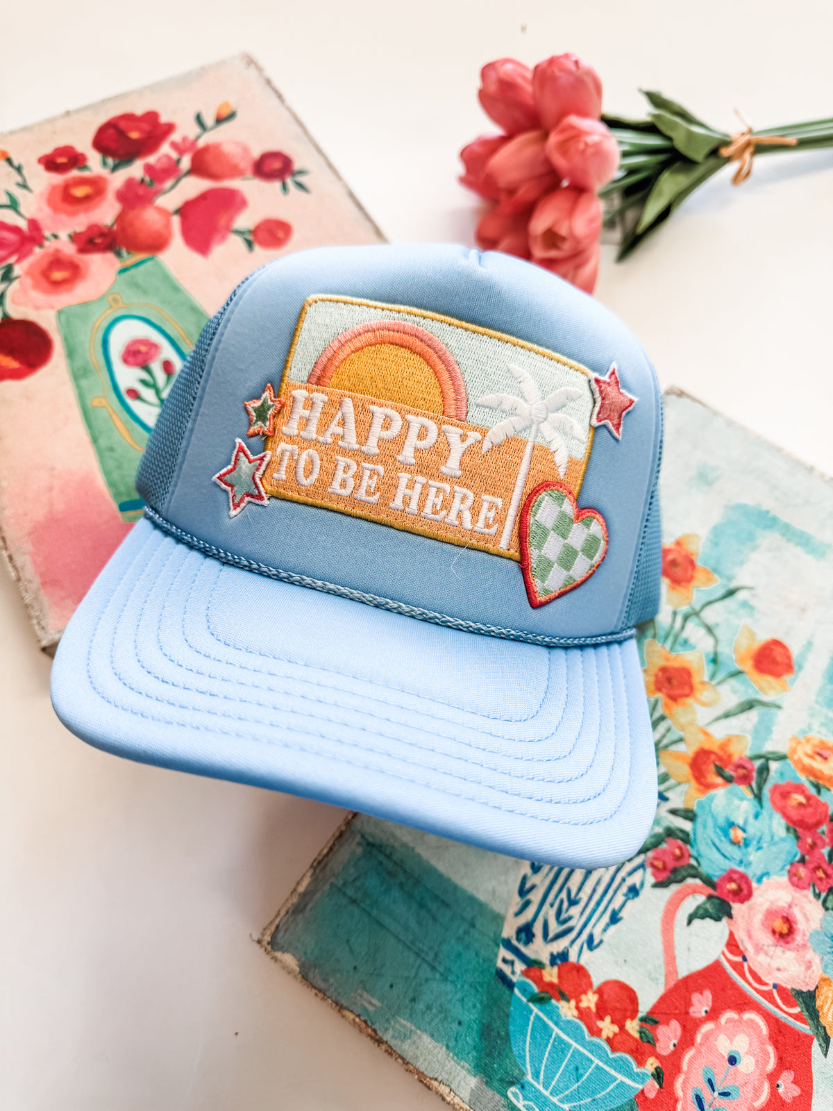 Happy to be here hat