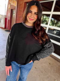 Day Off Pullover - Midnight Cheetah
