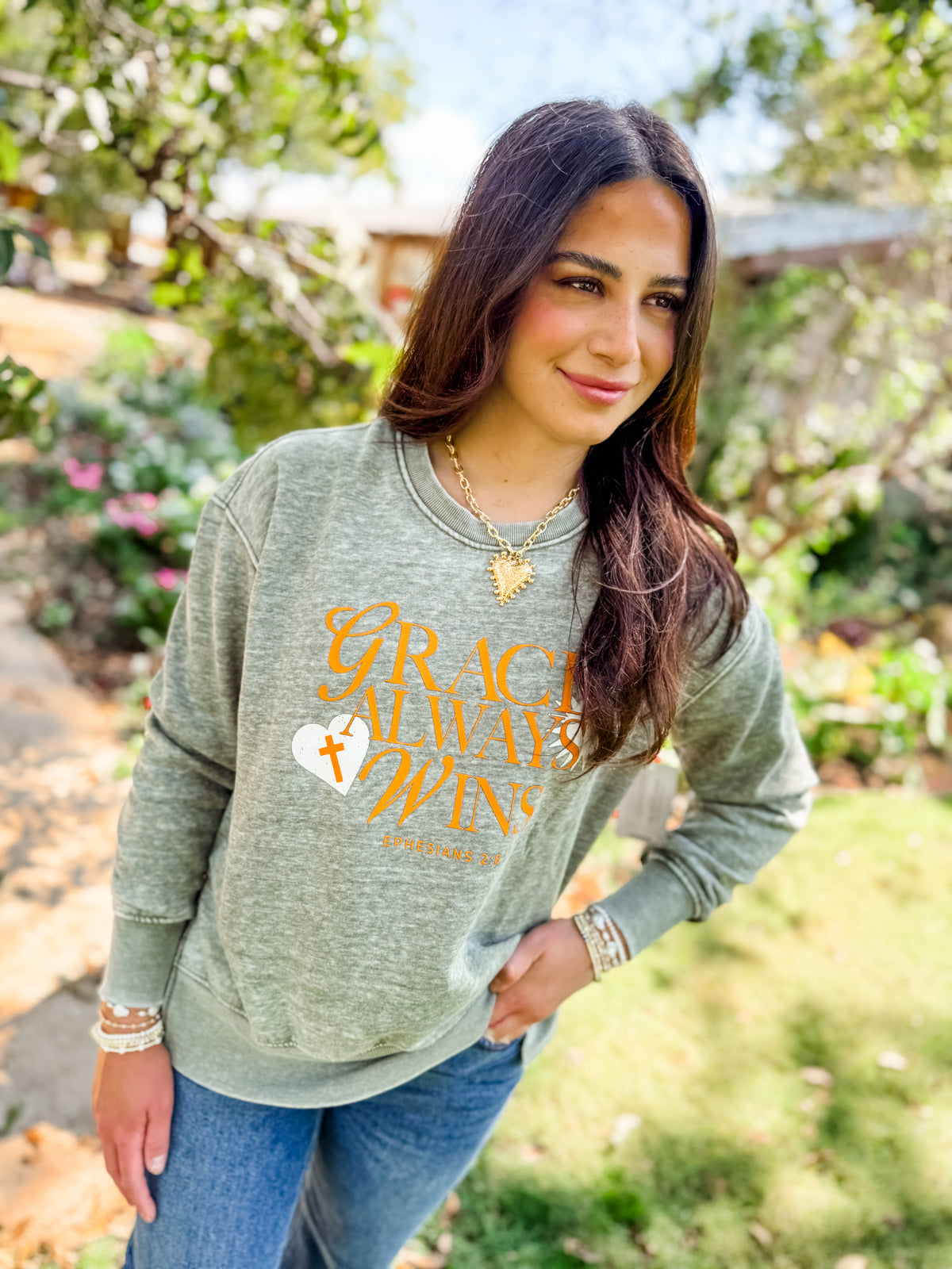 Grace Always Wins Sweatshirt