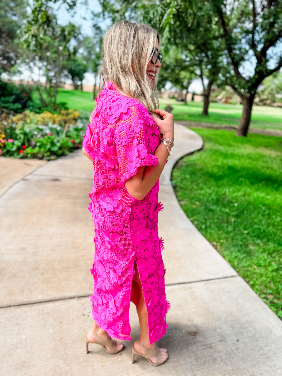 Leighton Magenta Dress