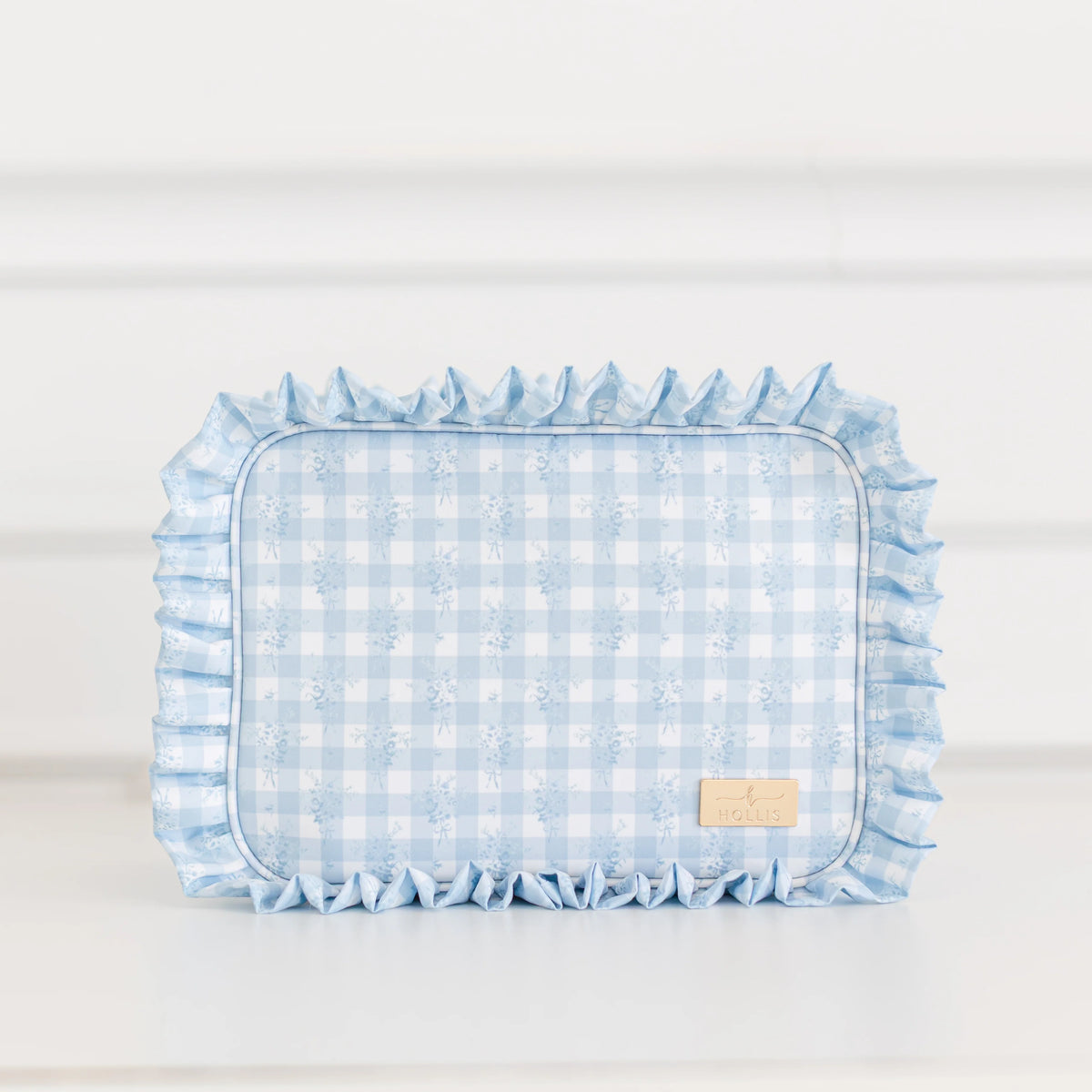 Ruffled Nylon Pouch XL