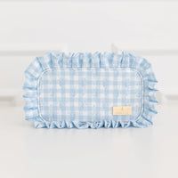 Ruffled Nylon Medium Pouch