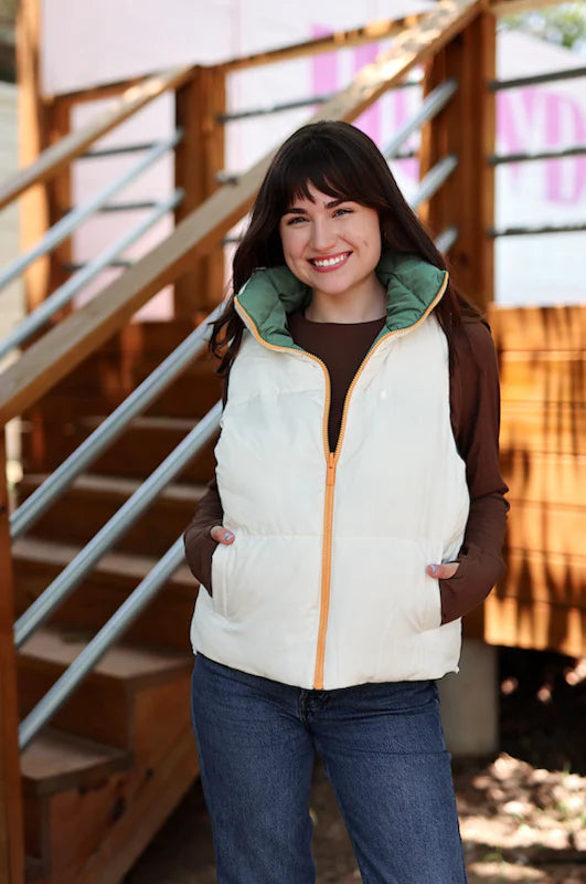 Reversible Puffer Vest