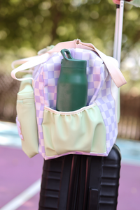 Duffle Bag - Daydream Checkered (Lime/Lilac/Cream)