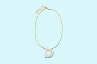 Pearl Confetti Letter Necklaces