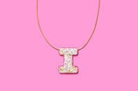 Pearl Confetti Letter Necklaces
