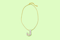 Pearl Confetti Letter Necklaces