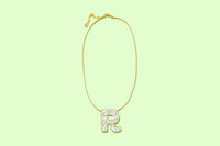 Pearl Confetti Letter Necklaces