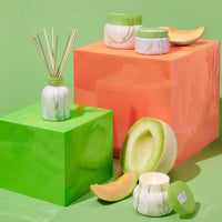 Honeydew Crush Modern Marble Printed Travel Tin Candle