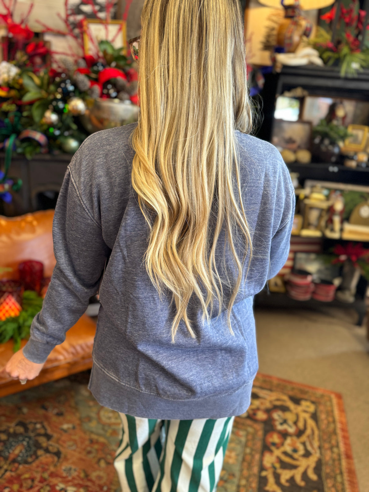 Dont Make Me Text Santa Crew Neck