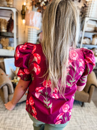 Blanc Floral Top