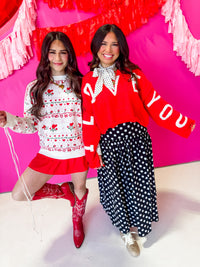 I Love You Letter Knit Sweater