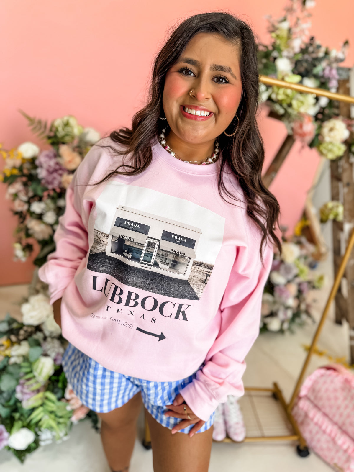 Pink Lubbock Coordinates Sweatshirt