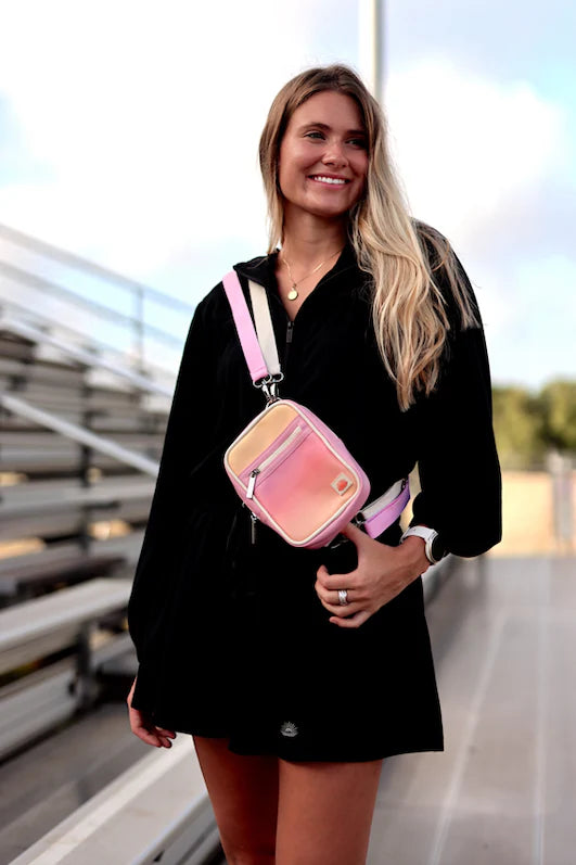 Crossbody Purse - Sunset Gradient (Orange/Pink)