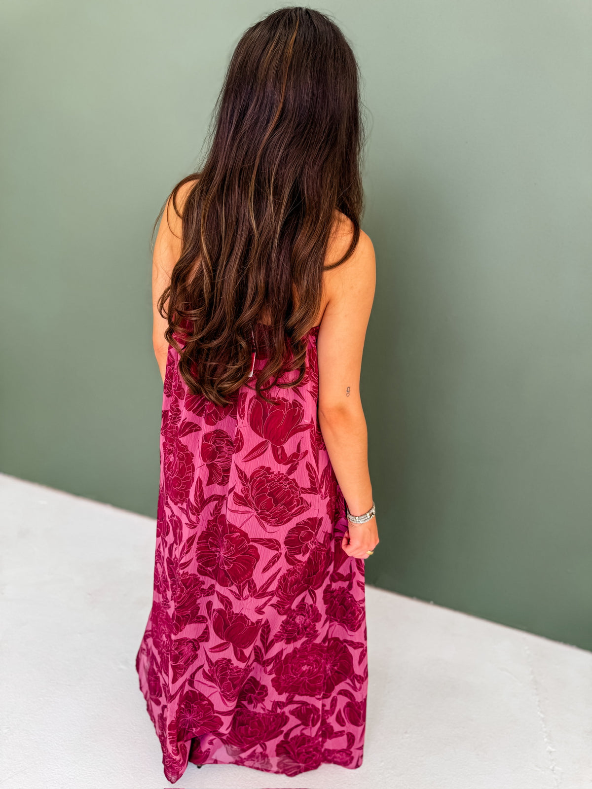 Day Dream Burgundy Floral Dress