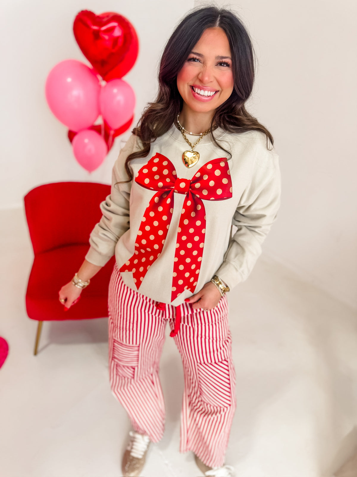 Polka Dot Love Sweatshirt