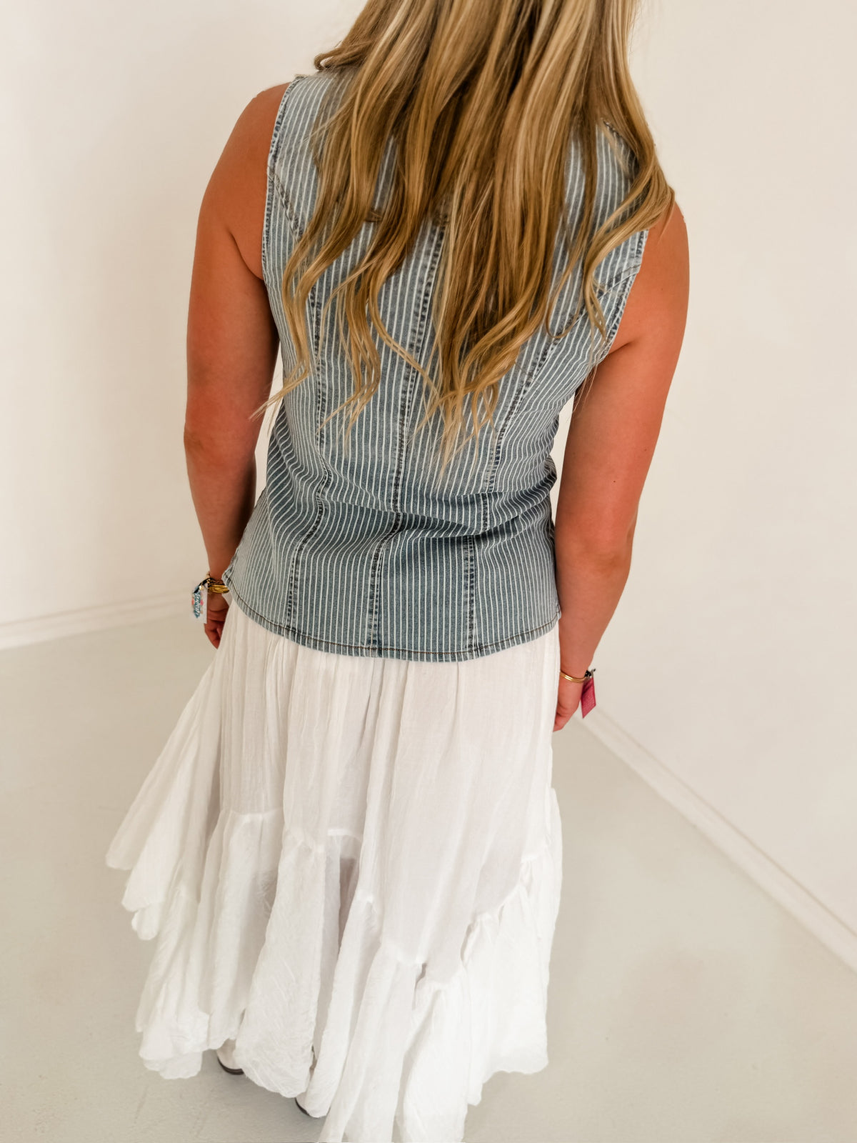 Penny Denim Top