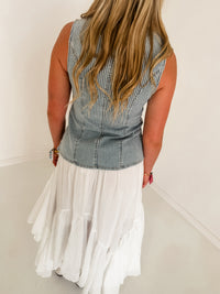 Penny Denim Top