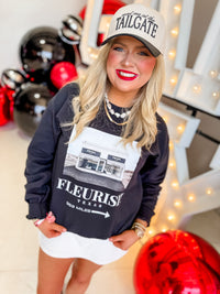 Black Fleurish Coordinates Sweatshirt