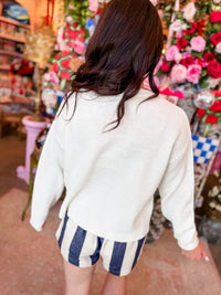 USA Crop Pullover Sweater
