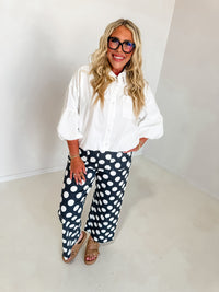 Nothing Missing Button Down Top