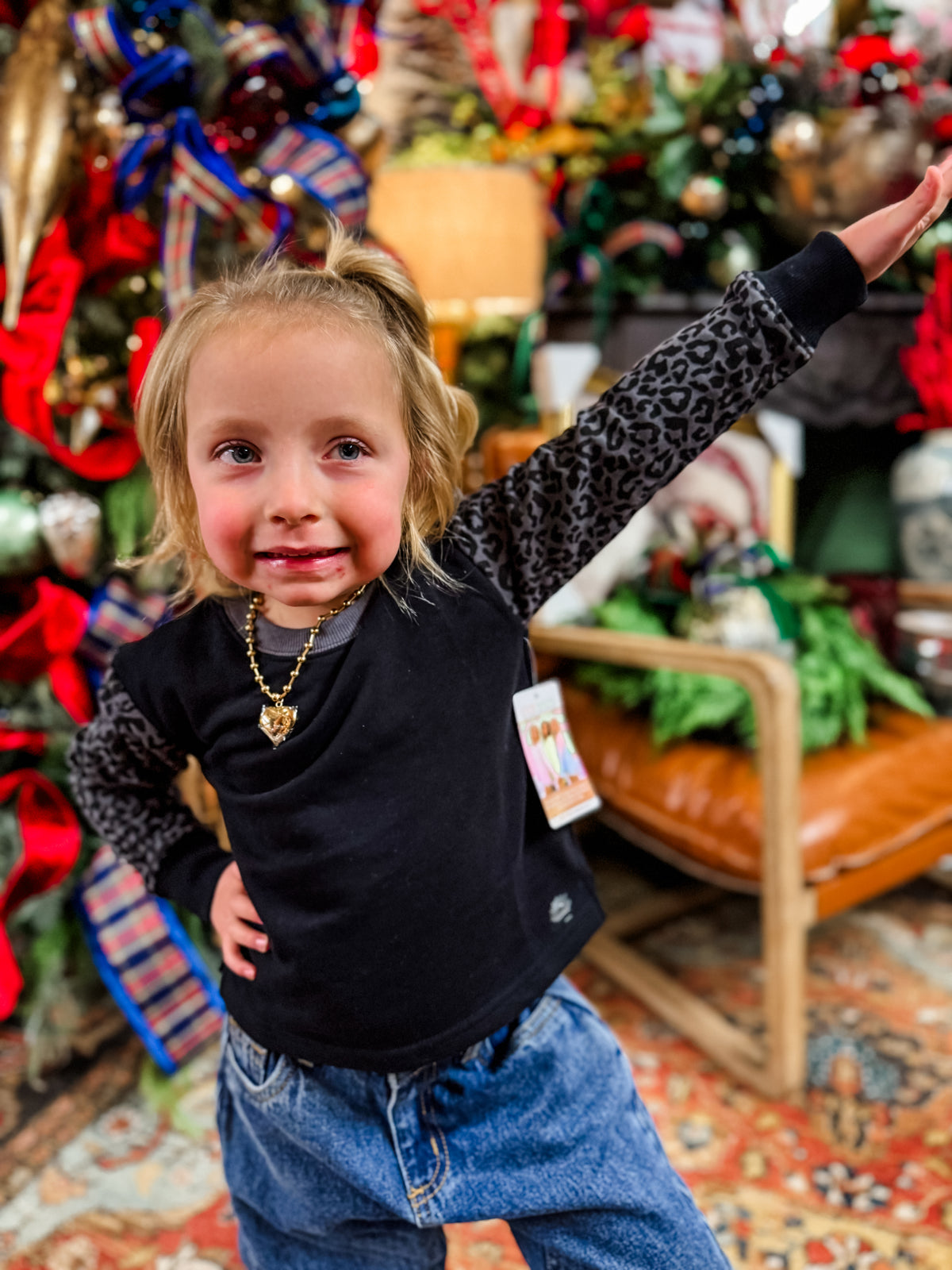 Youth Day Off Pullover - Midnight Cheetah