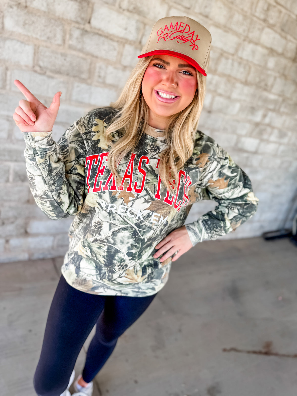 Camo TTU Filled Gault Sweatshirt
