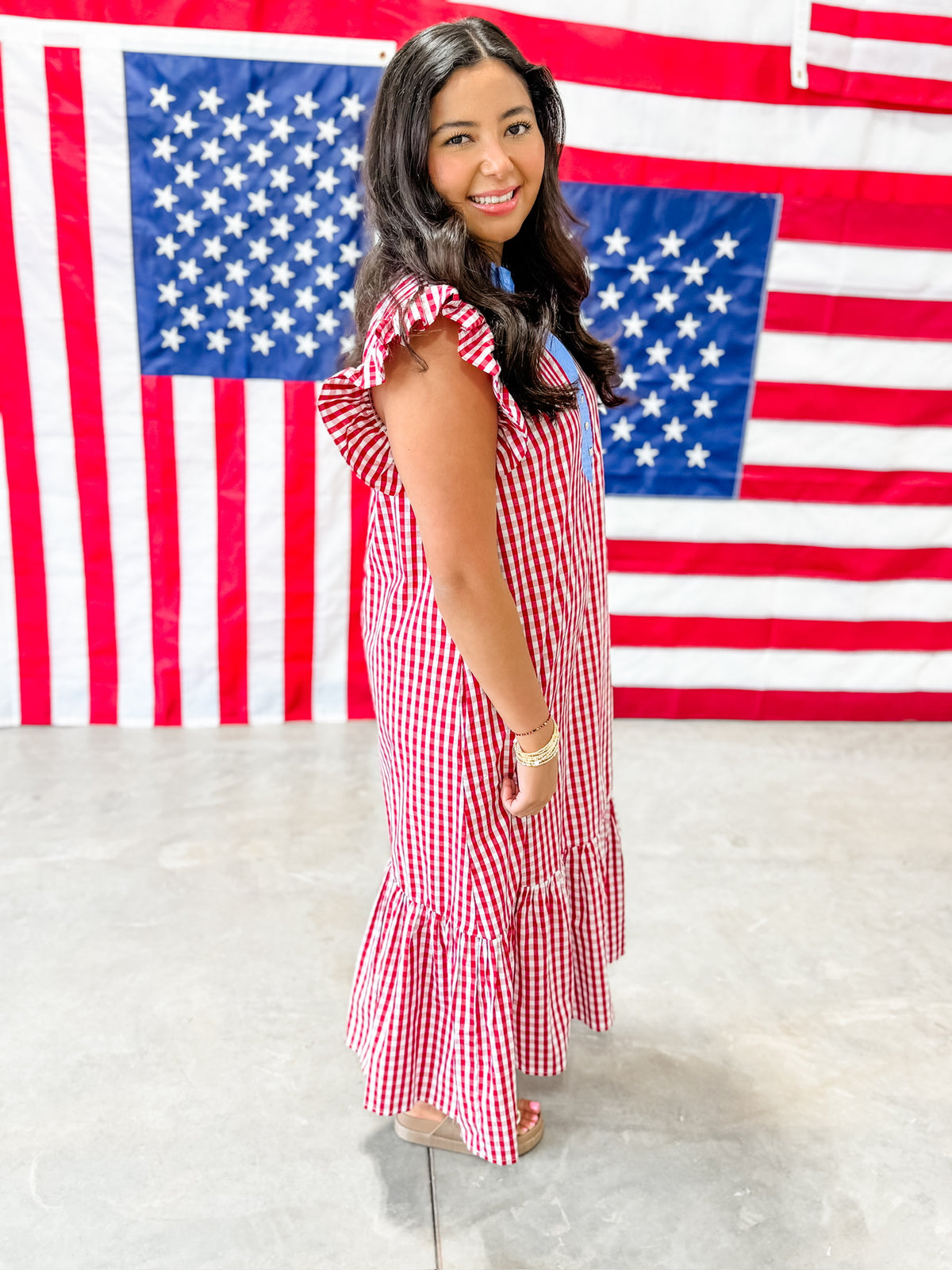 Red Daisy Dress
