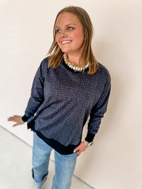 Midnight Cheetah Pullover