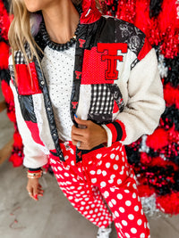 Texas Tech Patchwork Sherpa Jacket