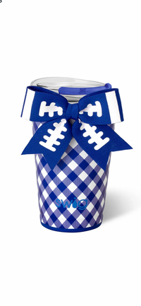 Gameday Gingham Royal Party Cup 24oz