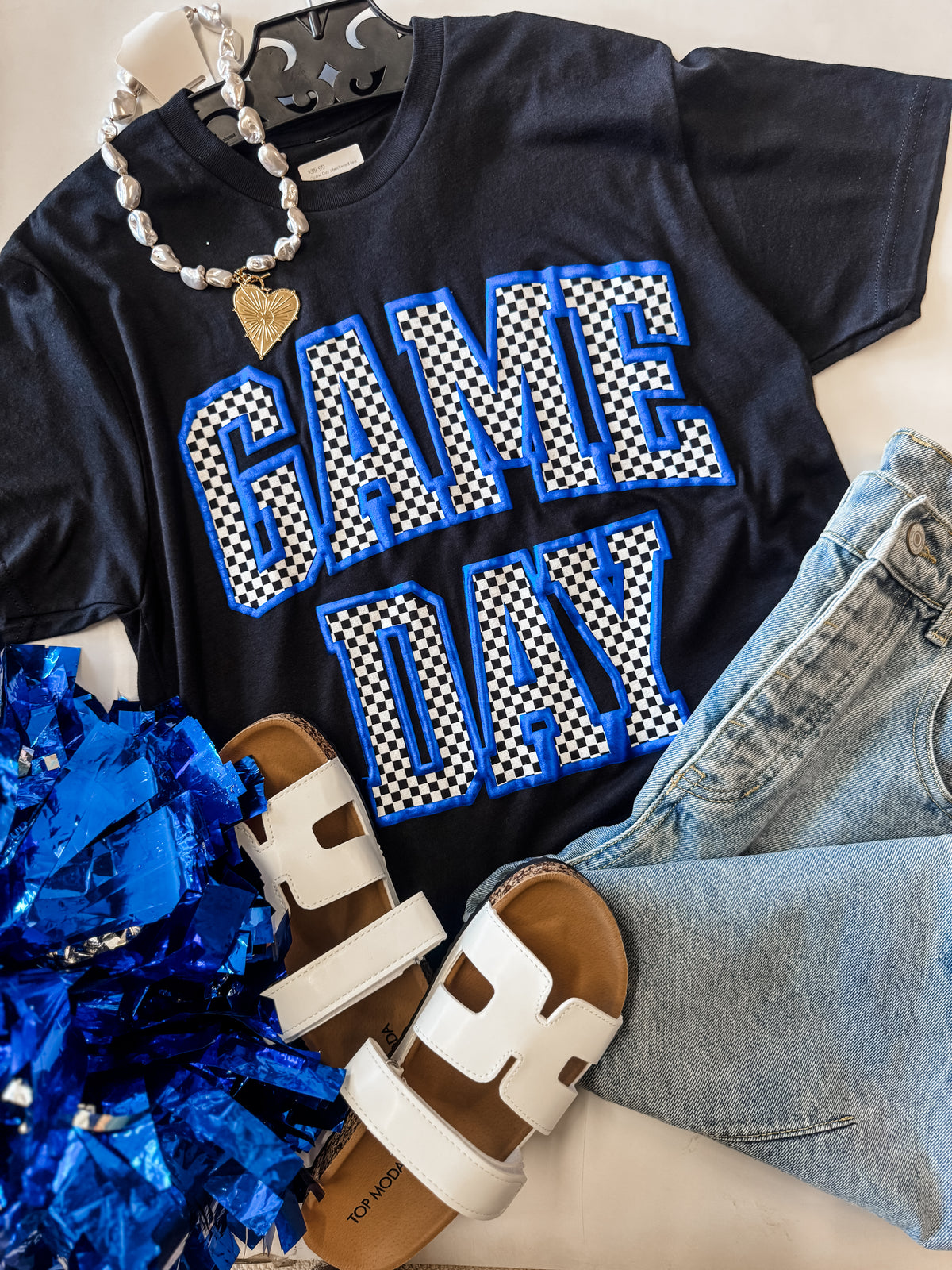 Game Day Checkered Tee