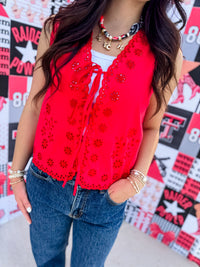 Bethany Red Vest