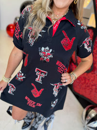 Texas Tech Logo Patch Dress