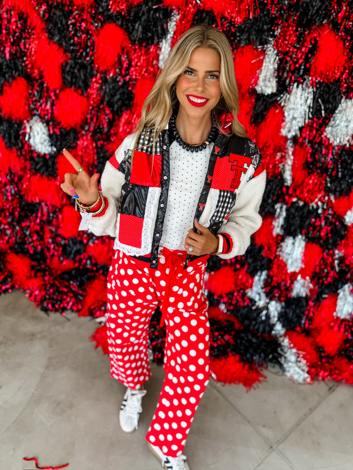 Texas Tech Patchwork Sherpa Jacket