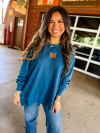 It's a Good Life Pullover- Deep Ocean