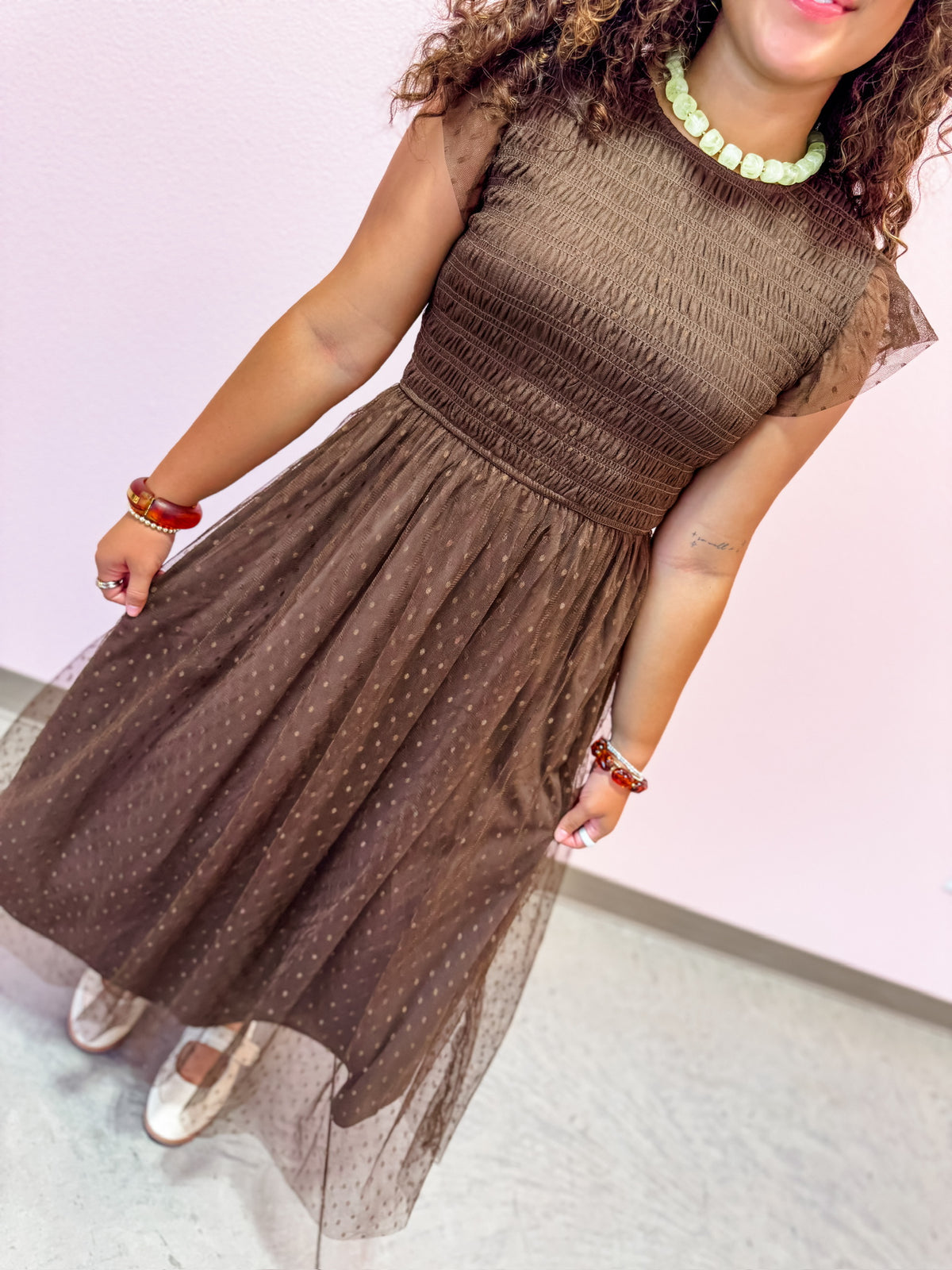 Spiced & Spotted Dress