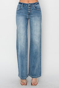 Mid Rise Wide Jeans - 5766