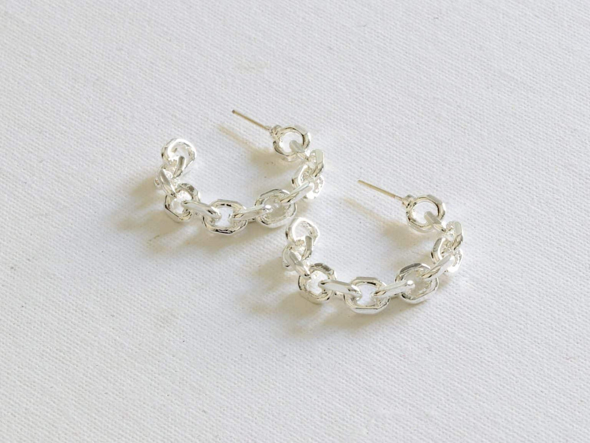 Orla Chain Hoop Earrings