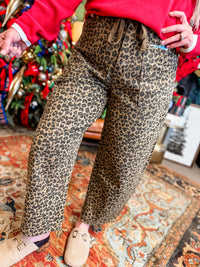Belted Leopard Jean