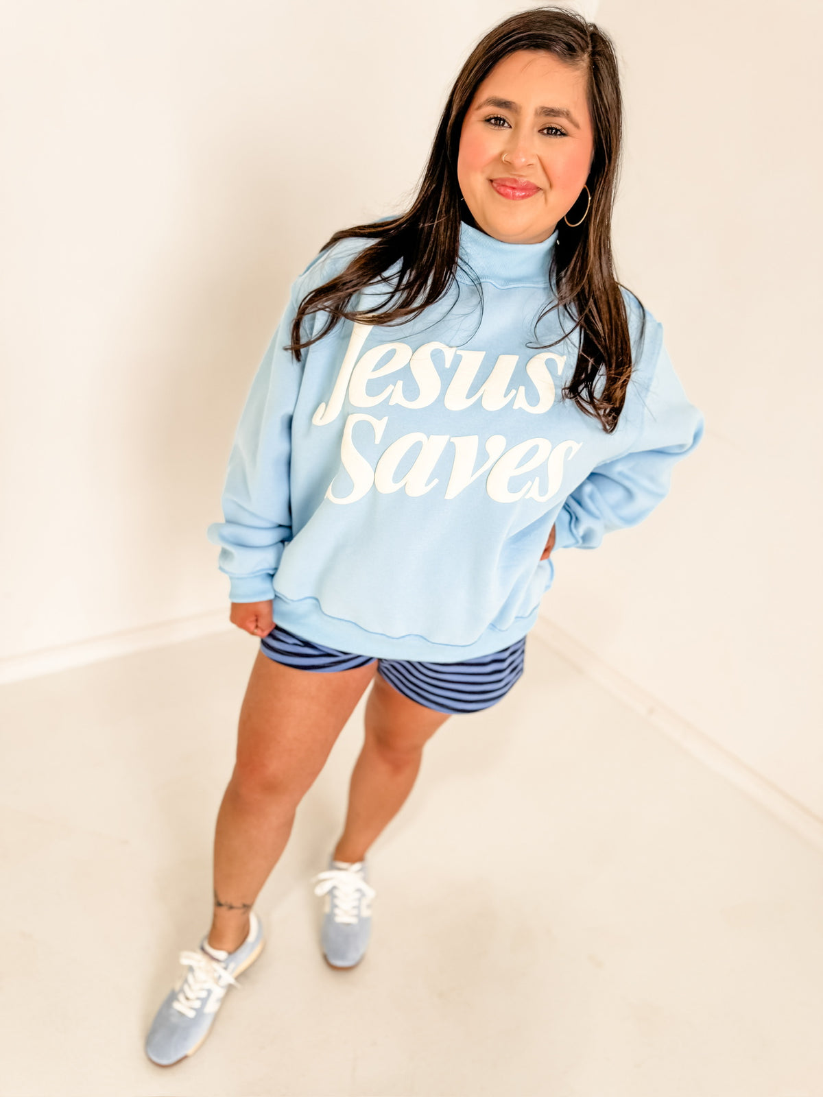 Jesus Saves Mockneck