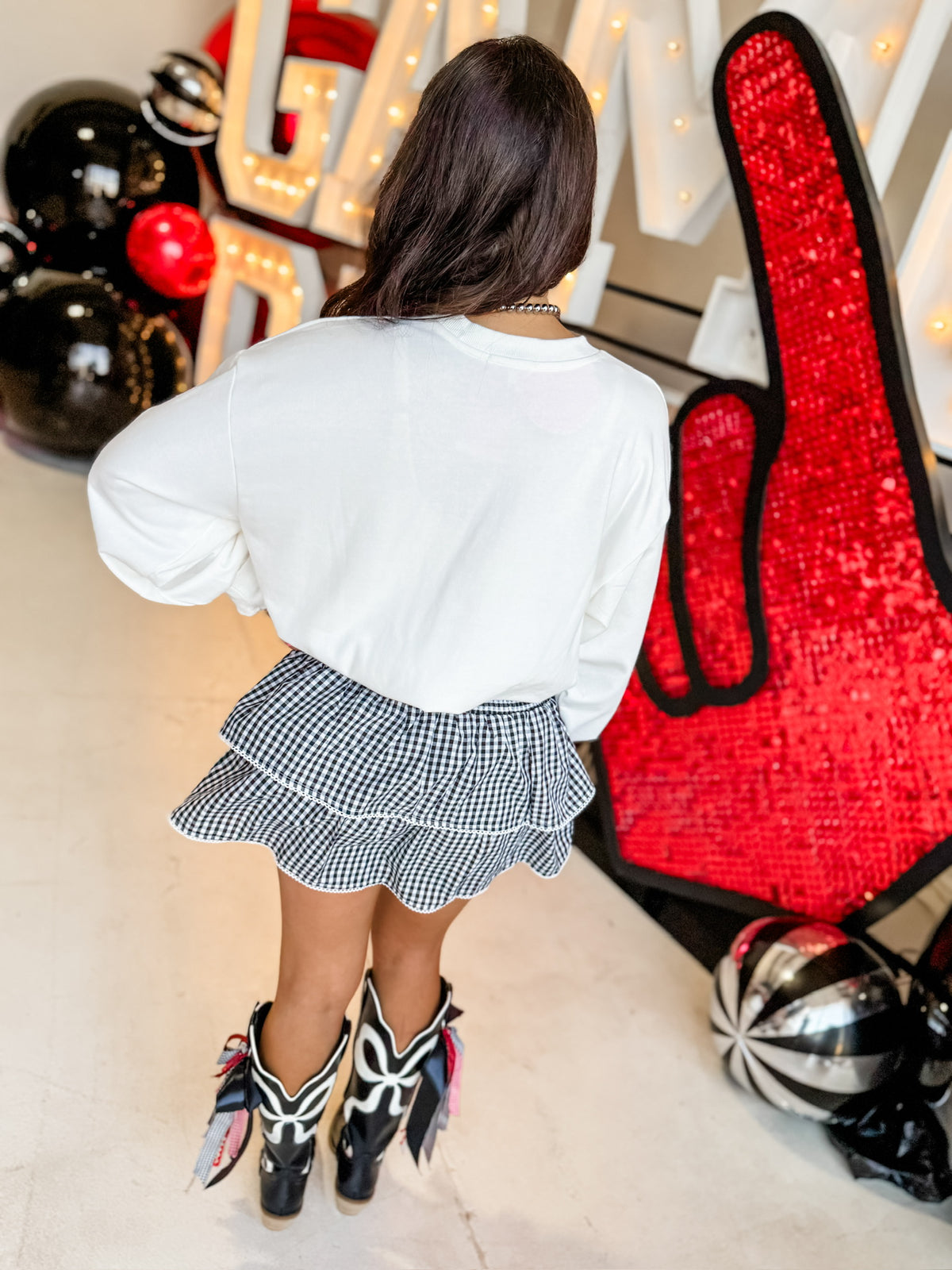 The Lizzy Gingham Skirt