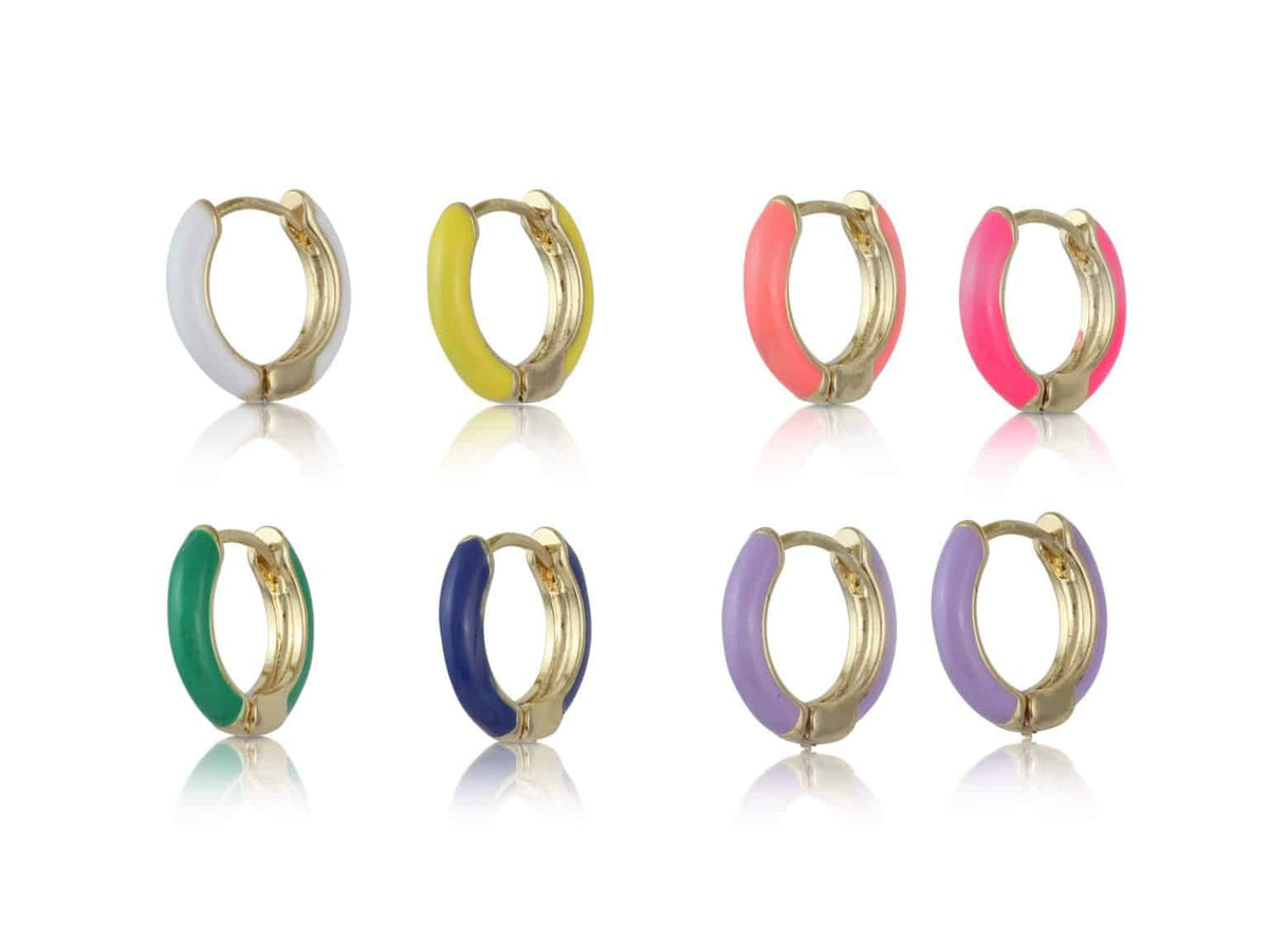 Claire pack of 8 Huggie Earring