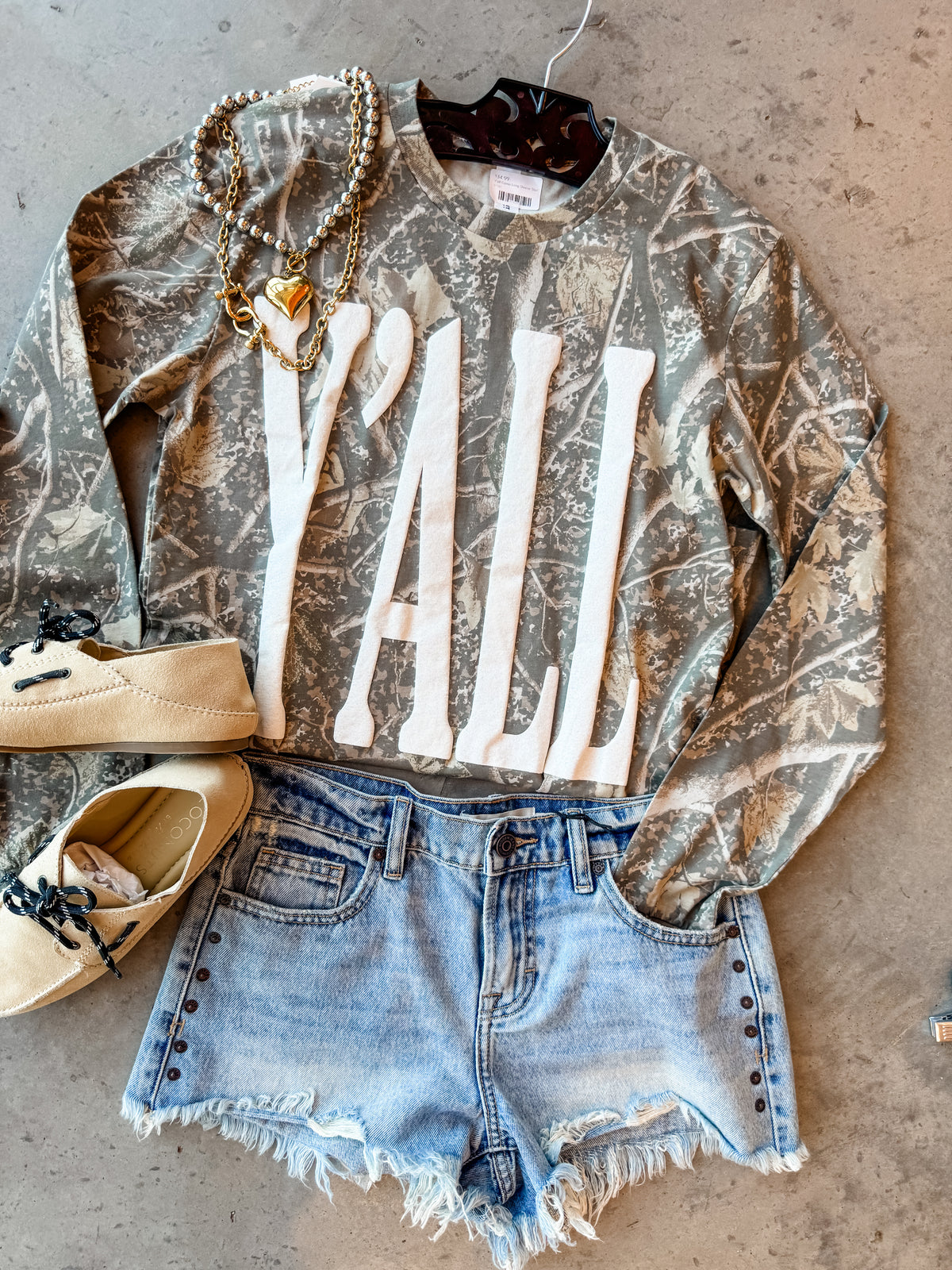 Y’all Camo Long Sleeve Shirt