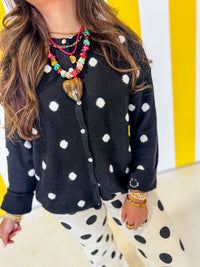 Spotted Happy Cardigan