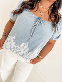 Delaney Denim Top