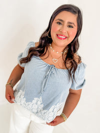 Delaney Denim Top