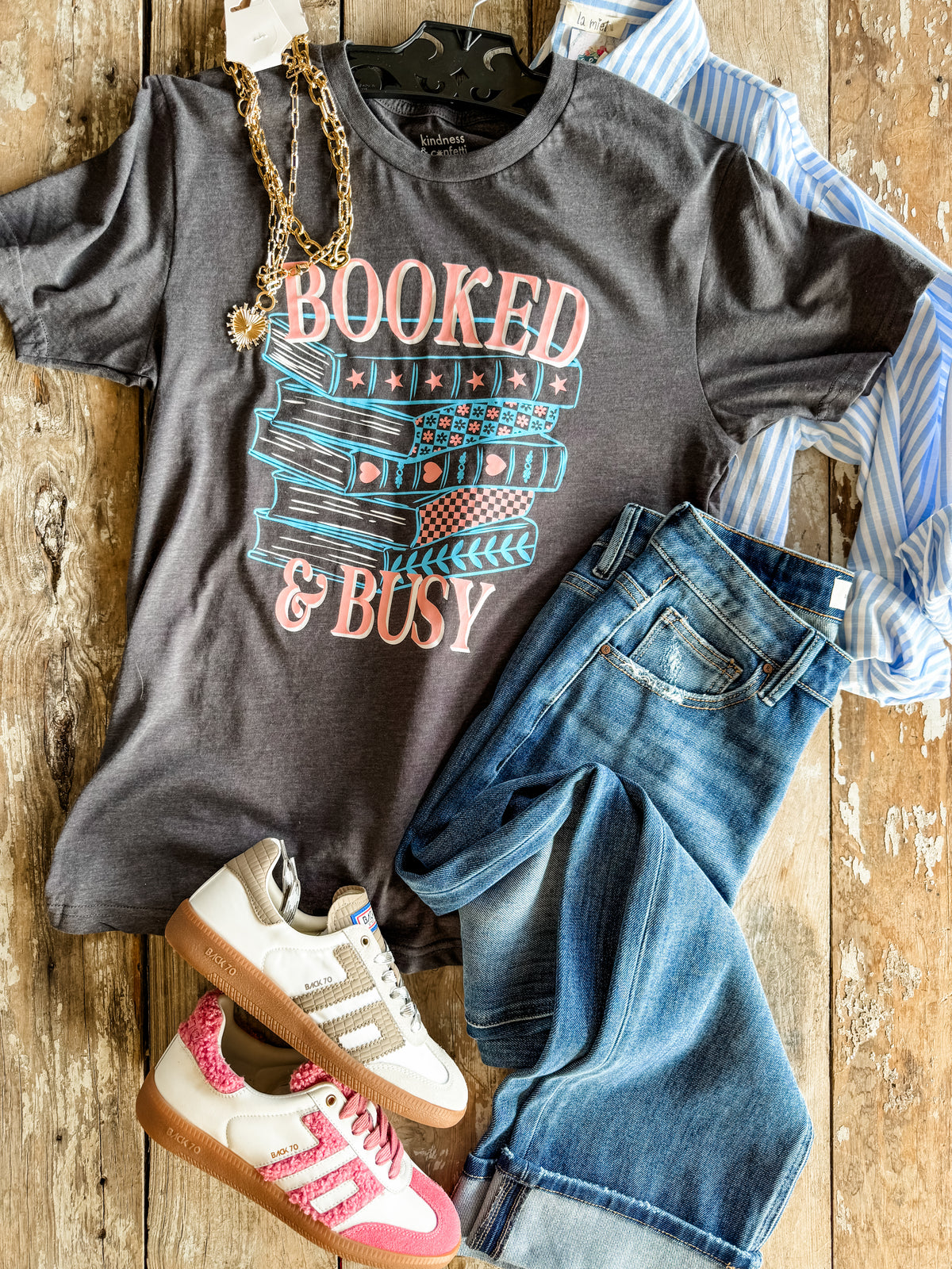 Booked and Busy Tee